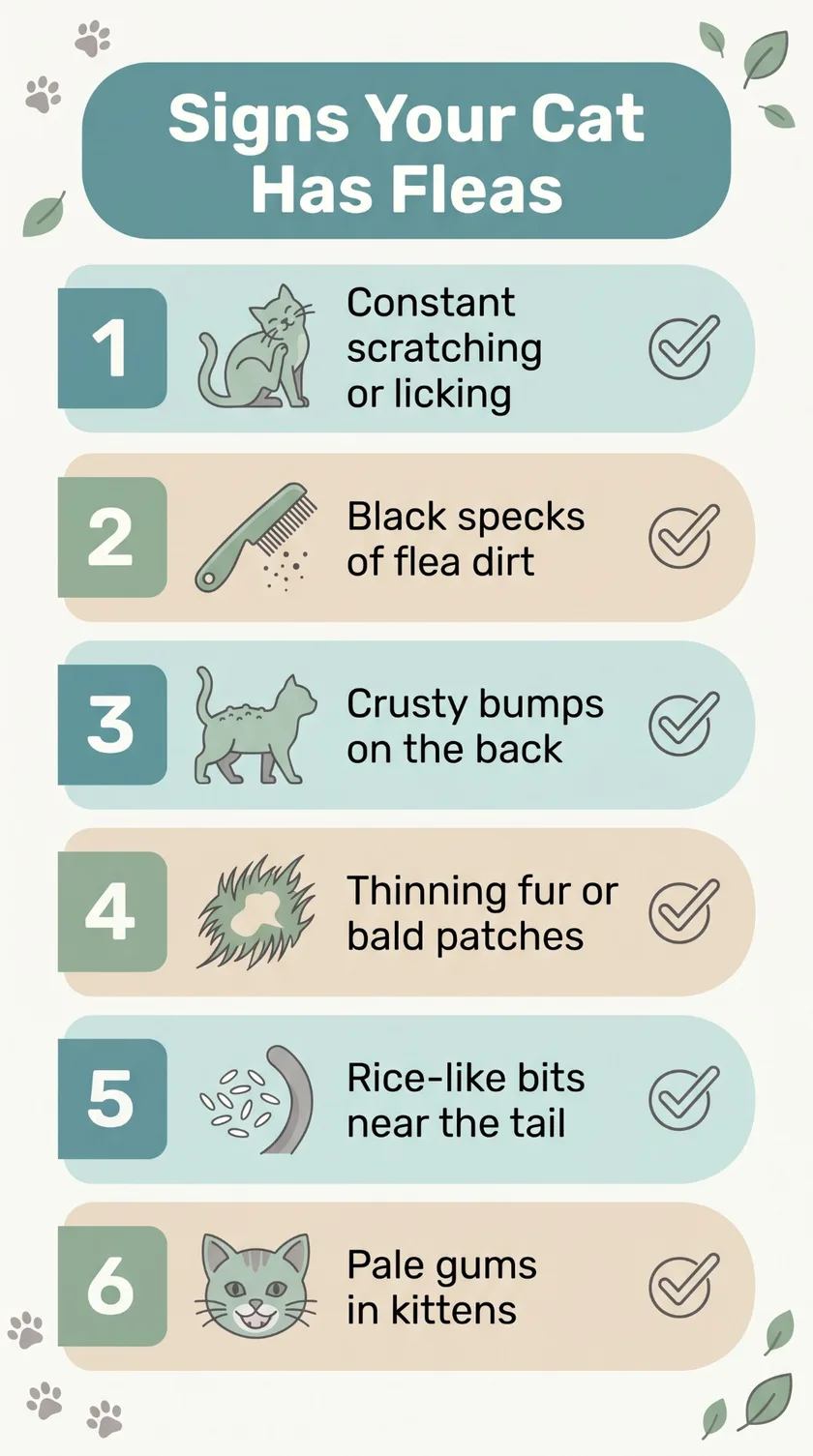 Flea treatment for cats checklist: six signs your cat has fleas
