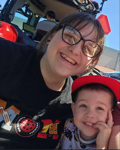 Heather Hillsman, Veterinary Assistant at Liberty Animal Hospital, with her son